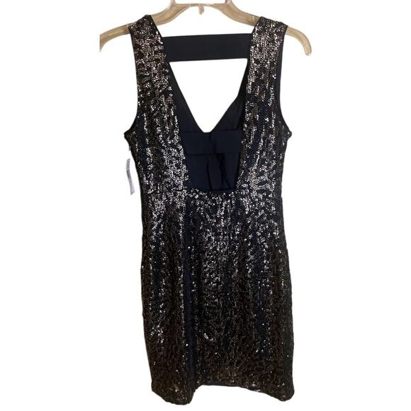 1. State Black Sequin V-Neck Sheath Mini Dress - XS‎ - NWT - Picture 5 of 9